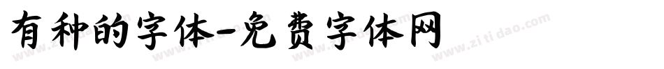 有种的字体字体转换