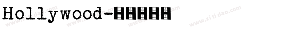 Hollywood字体转换