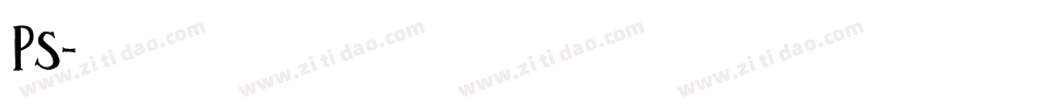 PS字体转换