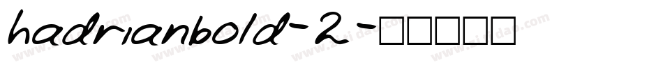 hadrianbold-2字体转换