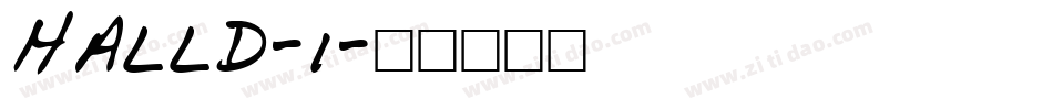 HALLD-1字体转换