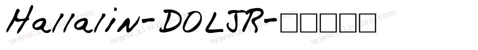 Hallalin-DOLJR字体转换