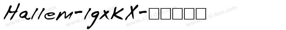 Hallem-lgxKX字体转换