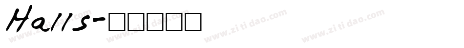 Halls字体转换
