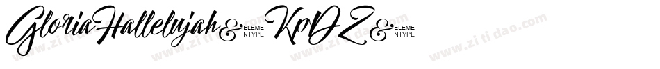 GloriaHallelujah-KpDZ字体转换