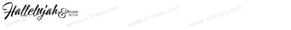 Hallelujah字体转换