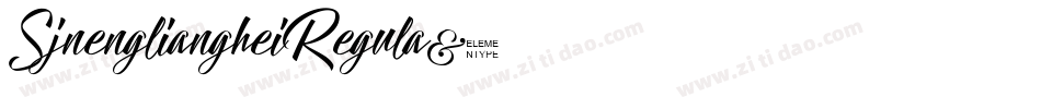 SjnengliangheiRegula字体转换