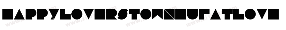 HappyloverstowneuFatlove-LEPZ字体转换
