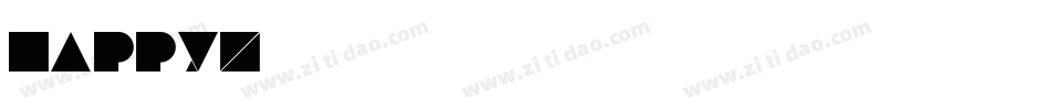 happyz字体转换