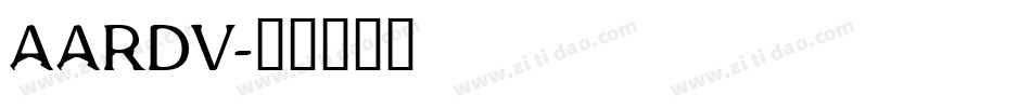 AARDV字体转换