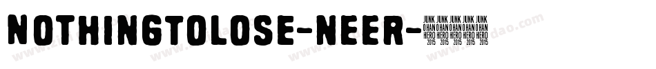 NothingToLose-nEER字体转换