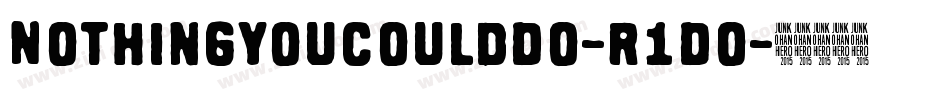 NothingYouCouldDo-R1Do字体转换