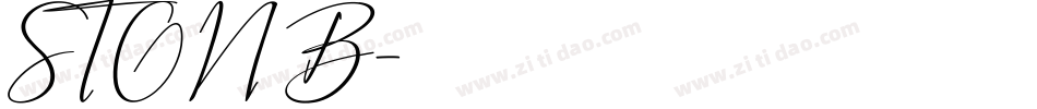 STONB字体转换