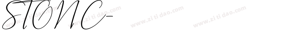 STONC字体转换