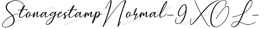 StonagestampNormal-9XOL字体转换