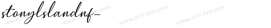 stonylslandnf字体转换