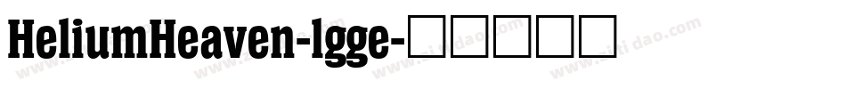 HeliumHeaven-lgge字体转换