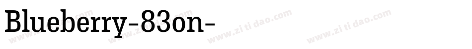 Blueberry-83on字体转换