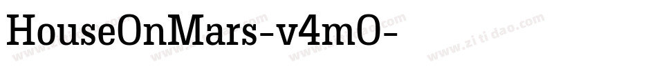 HouseOnMars-v4mO字体转换