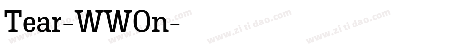 Tear-WWOn字体转换