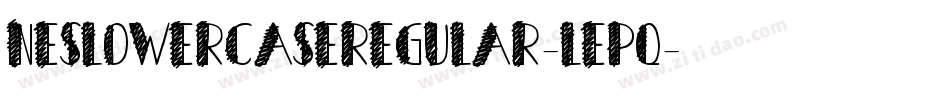 NesLowercaseRegular-lePq字体转换