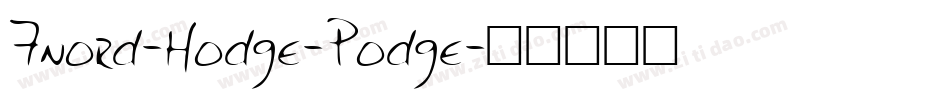 Fnord-Hodge-Podge字体转换