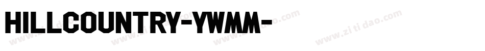 HillCountry-ywmm字体转换