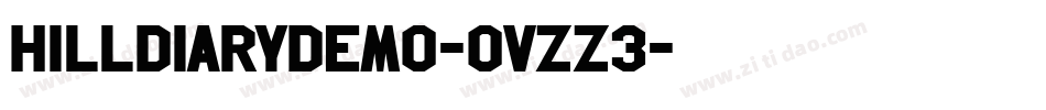 HillDiaryDemo-OVZZ3字体转换