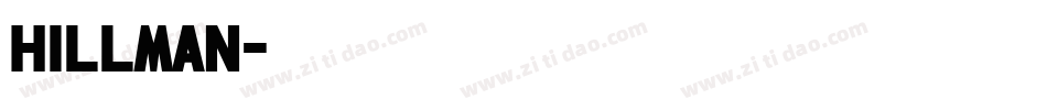 Hillman字体转换
