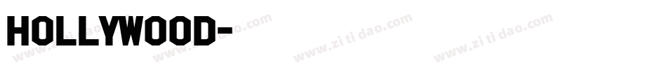 Hollywood字体转换