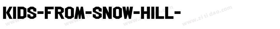 Kids-From-Snow-Hill字体转换