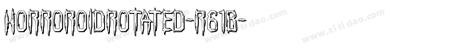 HorroroidRotated-r61B字体转换