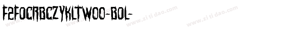 F2FOCRBczykLTW00-Bol字体转换