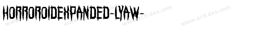 HorroroidExpanded-lyaw字体转换