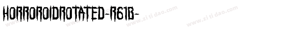 HorroroidRotated-r61B字体转换