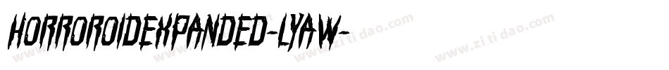 HorroroidExpanded-lyaw字体转换