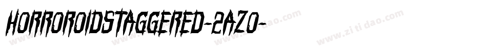 HorroroidStaggered-2azo字体转换
