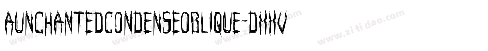 AunchantedCondenseOblique-dxxV字体转换