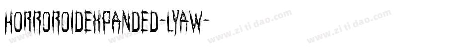 HorroroidExpanded-lyaw字体转换