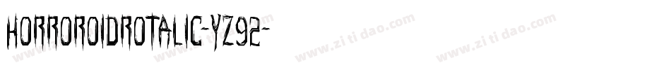 HorroroidRotalic-YZ92字体转换