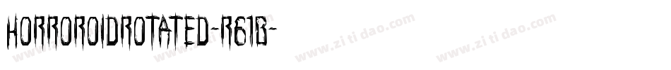HorroroidRotated-r61B字体转换