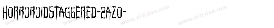 HorroroidStaggered-2azo字体转换