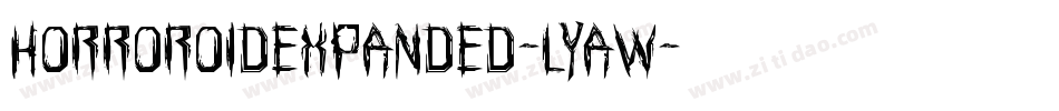 HorroroidExpanded-lyaw字体转换