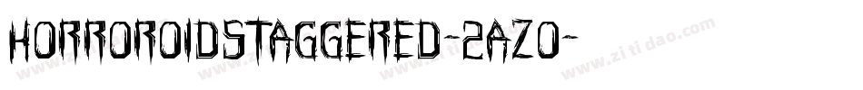 HorroroidStaggered-2azo字体转换