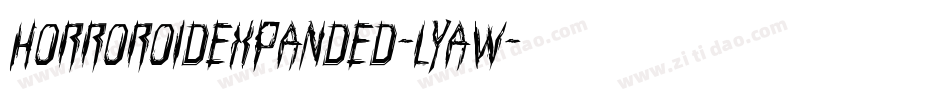 HorroroidExpanded-lyaw字体转换