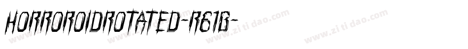 HorroroidRotated-r61B字体转换