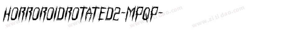 HorroroidRotated2-MPqP字体转换