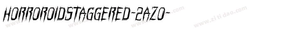 HorroroidStaggered-2azo字体转换