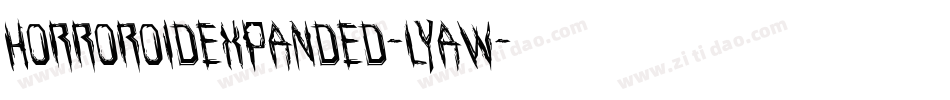 HorroroidExpanded-lyaw字体转换