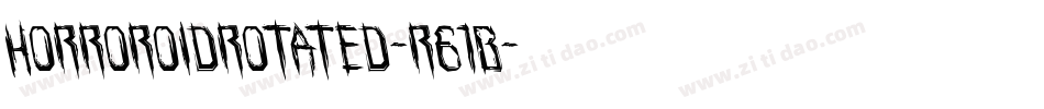 HorroroidRotated-r61B字体转换